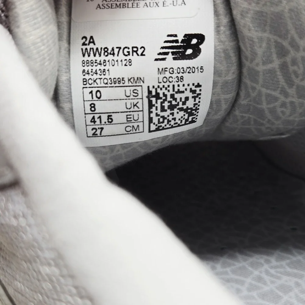 Women's New Balance 847 "ABZORB"Walking Shoes Size 10 gray/Pink - Picture 9 of 9